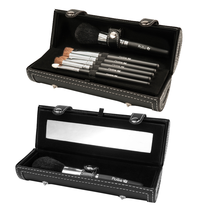 Estuche 7 Pinceles Con Espejo