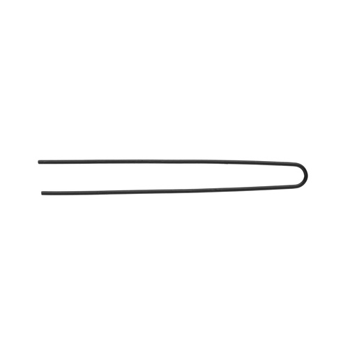 Bolsa 20 Horquillas Negras Moño Lisa 80 mm