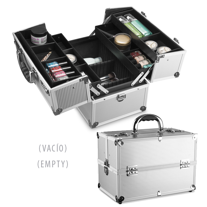 Maleta Aluminio Maquillaje 04306